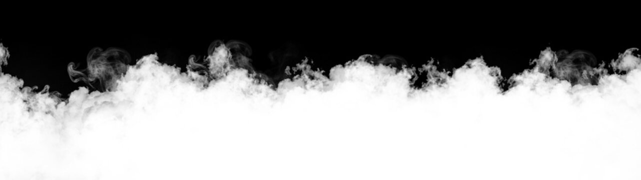 Soft wispy white clouds create a beautiful panoramic border in this high quality photograph showing delicate textures and airy patterns