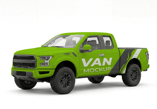 Pickup Truck Wrap Mockup