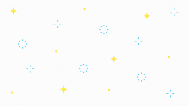 幾何学模様のシンプルなイラスト　白背景