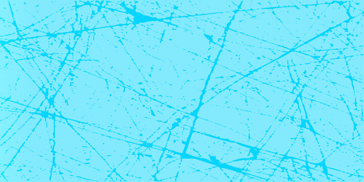 Vibrant cyan background with dynamic abstract lines and splatters for creative design projects and artistic expressions
