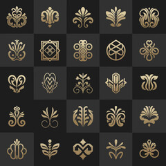 ornamental, decorative, vector, flourish, pattern, motif, elegant, luxury, golden, heraldic, floral, baroque, vintage, emblem, symbol, icon, element, graphic, royal, celtic, knot, fleur, lis, symmetri © ASLAM HOSSAIN