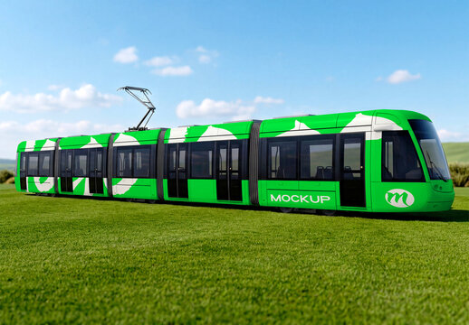 Electric Metro Train Mockup