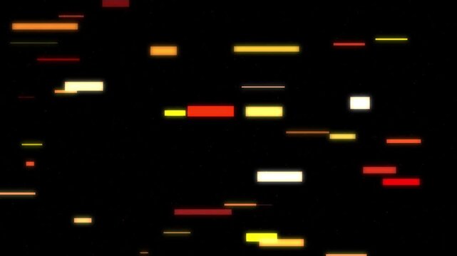 Modern abstract digital motion background with colorful horizontal glitching data stream shapes moving