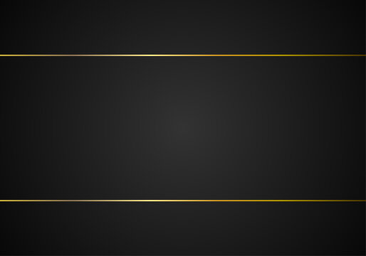 Fondo negro elegante con dos l&iacute;neas horizontales doradas paralelas y un centro iluminado sutilmente