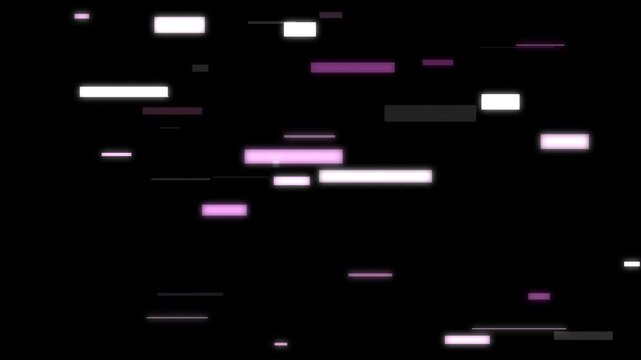Modern digital glitch data stream animation background with abstract shifting pixels and lines motion