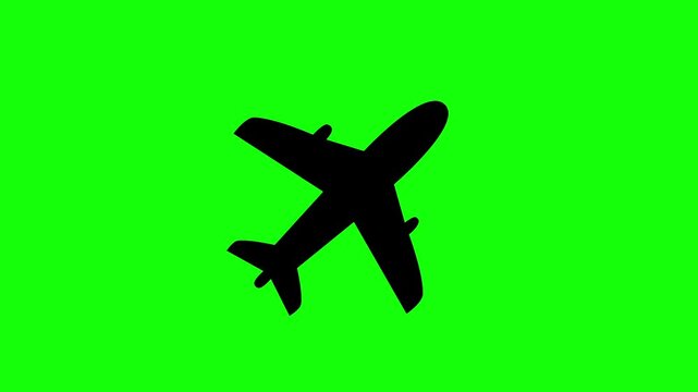 Animation travel icons set on green background. Chroma key green screen for composite and presentation. Tourism and vacation concept.