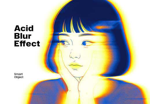 Acid Blur Photo Effect