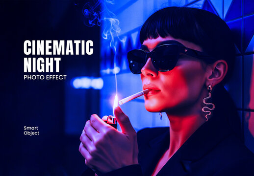 Cinematic Night Photo Effect for Dramatic Scenes