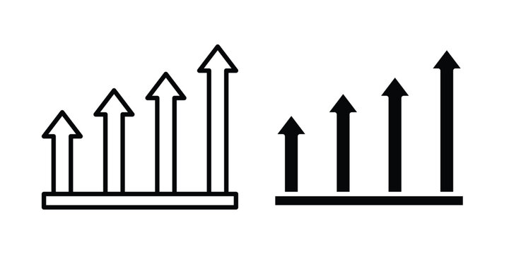 Improvement icon on white background.