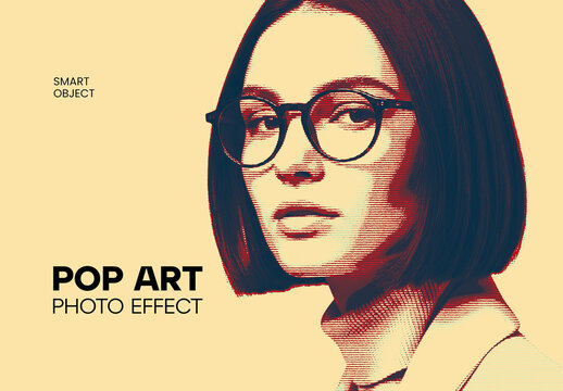 Haftone Pop Art Photo Effect