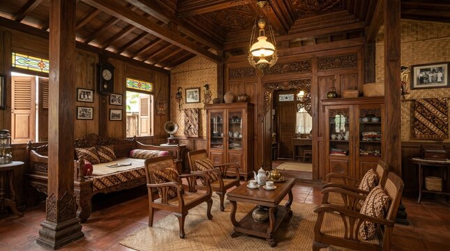 Traditional Toraja Tongkonan House Curved Roof Lush Green Sulawesi Indonesia Architecture