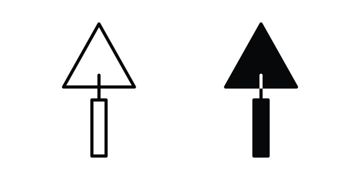 Trowel icon on white background.