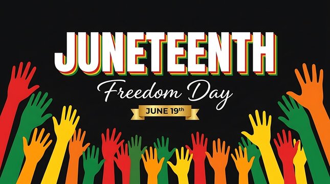 Juneteenth freedom day june 19th celebrating african american liberation and independence