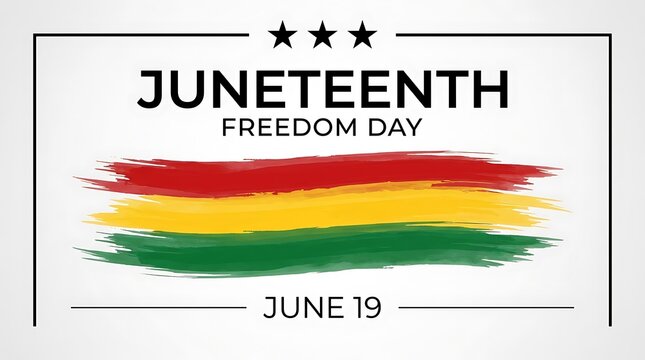 Juneteenth freedom day celebration june 19th emancipation and independence commemoration