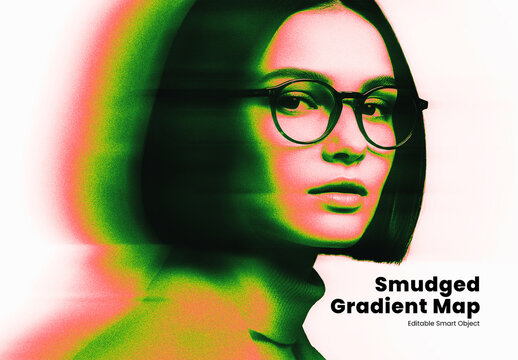 Smudged Gradient Map Photo Effect