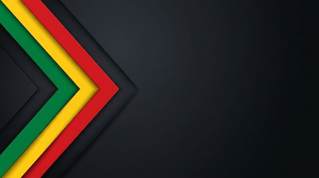 Juneteenth celebration background with red yellow and green colors