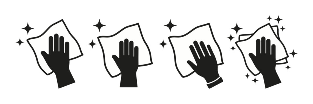 Hands wiping surfaces with a cloth symbolizing deep cleaning sanitization and domestic hygiene perfect for housekeeping services