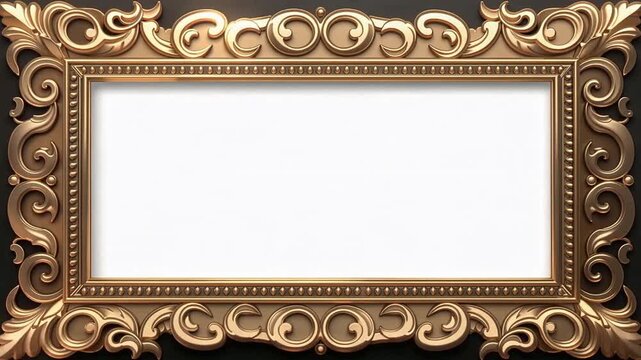 Video Frames with Ornate Gold Borders.
