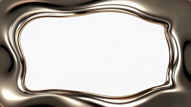 Video frame border ornate label animation loop with glowing frame.