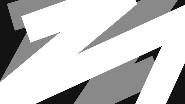Black and white geometric shapes motion background modern minimal animation loop