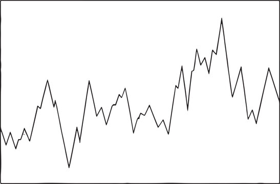Black jagged line graph on white background