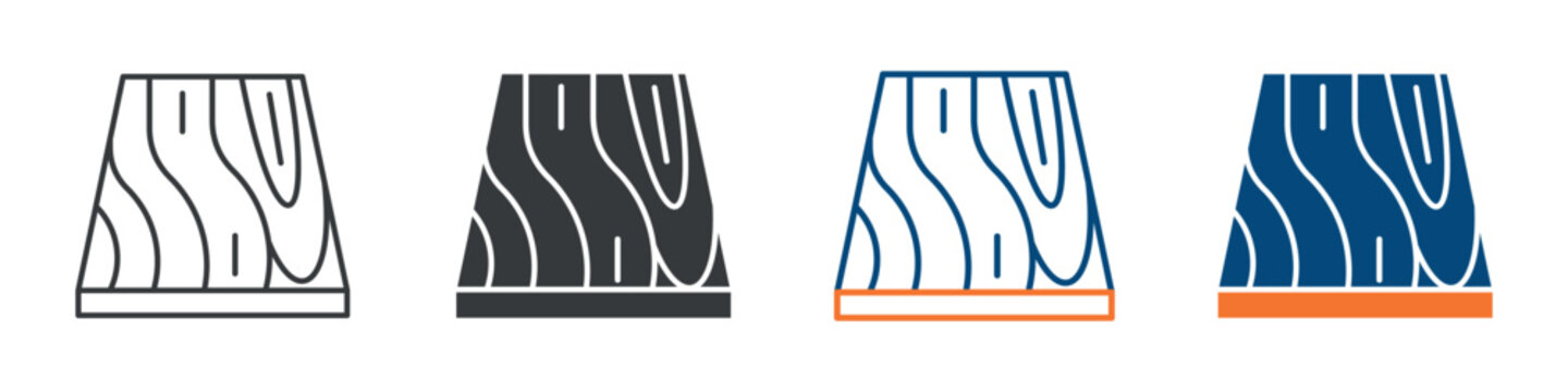 Timber Icon Set Multiple Style Collection