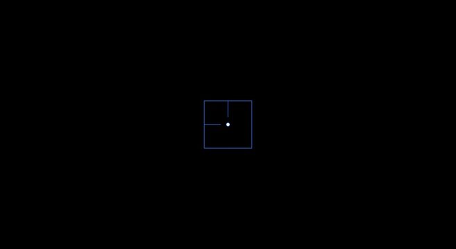 Digital hud targeting reticle overlay for sci-fi gaming and ui animation