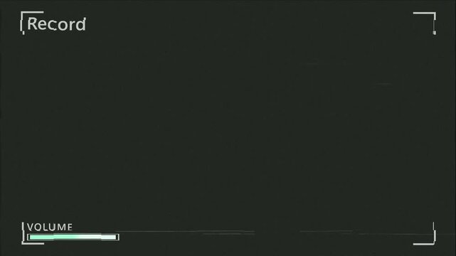 Vintage Night Vision Camcorder Overlay with Glitch Distortion and Corrupted Infrared Recording