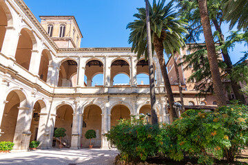 Naklejka premium Garden of Palazzo Venezia palace in Rome, Italy