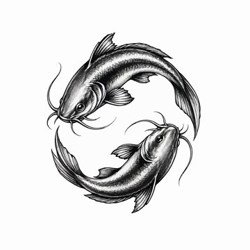 yin-yang-catfish-river-wildlife-illustration