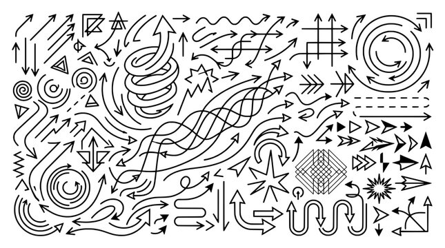 Knife tactical combat with double-edged blade in doodle line icon design for military and survival graphics