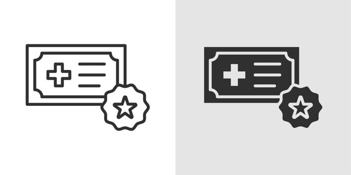 Medical Subscription Icon representing recurring healthcare services, medicine delivery plans, wellness memberships, and continuous access to digital medical support and healthcare benefits.