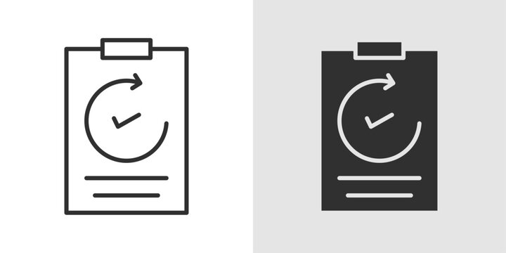 Recovery Plan Icon representing structured strategies for healing, rehabilitation, and progress tracking after illness, injury, or setbacks to restore health and well-being.