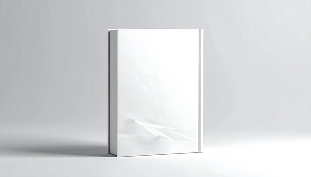 Hardcover Book Mockup Displayed on Neutral Backdrop for Cover Design Presentation, Publishing Branding, Editorial Layout Showcase and Professional Print Advertising