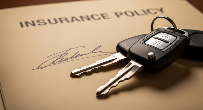 Car insurance policy key document accident estimate signature car insurance policy document key accident estimate claim after