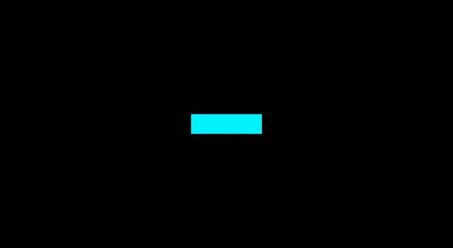 Dynamic neon square shape shifting colors on a deep black animation