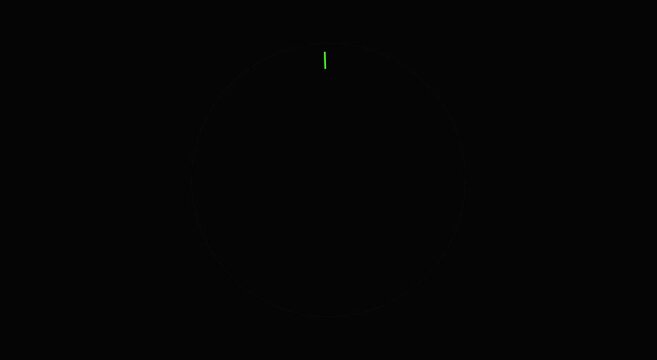 Minimalist green blinking cursor on black background, retro computer terminal loading screen, vintage digital command line interface for coding