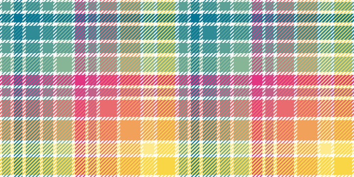 Multi color madras check pattern for summer textile design