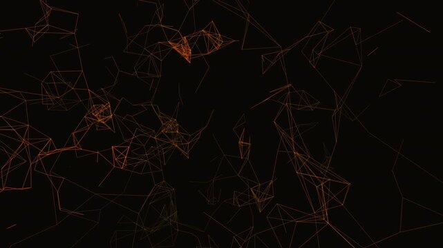 Flawless mathematical seamless loop of a Vector Field. Generated via code, this 4K Dark Plexus background features Random Firing. Ample copy space on the right. Perfect for tech projects.