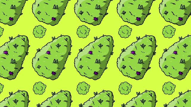 Lime Nug Garden Hand Drawn Loop