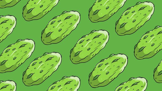 Green Cookie Hand-Drawn Loop