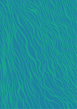 Abstract Teal and Blue Wavy Stripe Pattern Background for Modern Design and Textile Projects