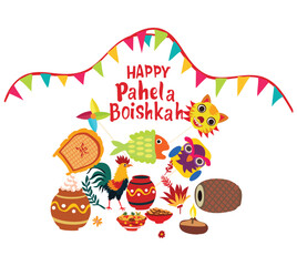 Fototapeta premium pohela boishakh happy bengali new year is celebrated every year on 14 april
