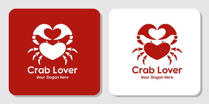 Crab Lover Vector Logo