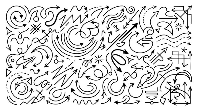Knife tactical combat with double-edged blade, graffiti line art, doodle icons and weapon symbols on white background