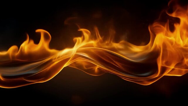 IMAX Macro of Luxury Fuel Brand Concept with Petrol Wave Igniting into Smooth Flames 4K