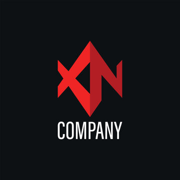 Modern XN Monogram Logo