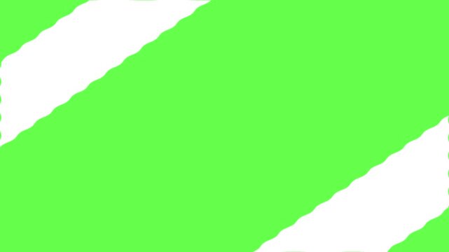 Bright Green Background with White Wave Lines for Business Advertisement Animation