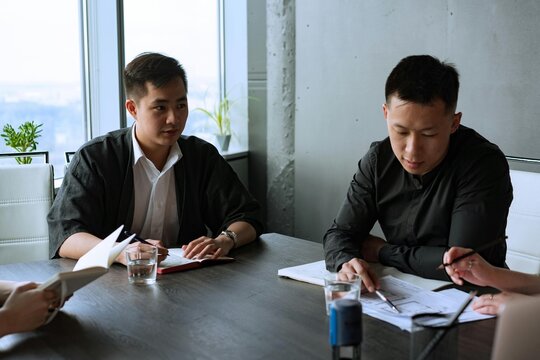 business team working together
