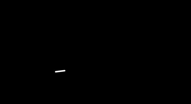 Minimalist animated line graph showing upward growth trend on animation